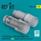 Reskit Rsu32-0260 1/32 F‑15I Raam F‑15K Slam Eagle late F100-PW-229 open exhaust nozzles for Tamiya kit 3D Printed