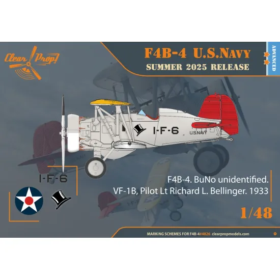 Clear Prop 4826 1/48 F4b-4 U S Navy Plastic Model Kit
