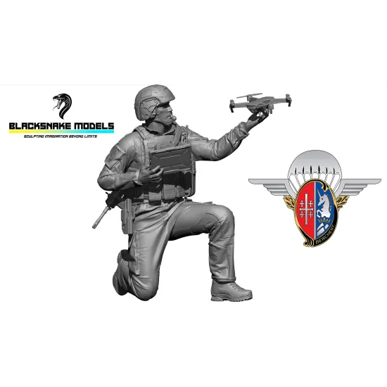 Black Snake Rhp-01 1/35 1st Rhp Drone Operator Franch Forces Resin Figure Kit