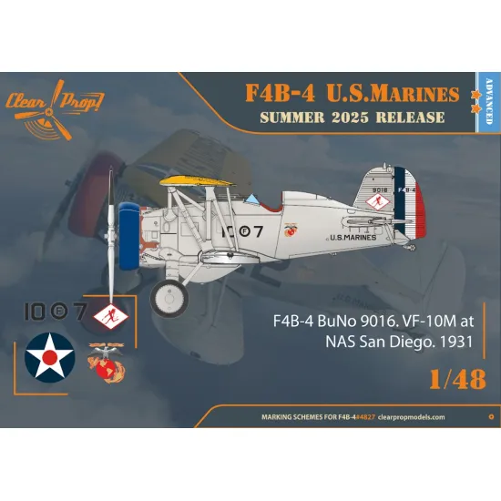 Clear Prop 4827 1/48 F4b-4 U S Marines Plastic Model Kit