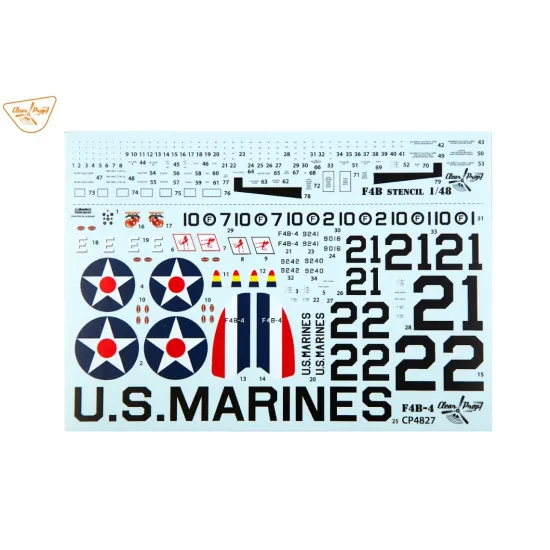 Clear Prop 4827 1/48 F4b-4 U S Marines Plastic Model Kit