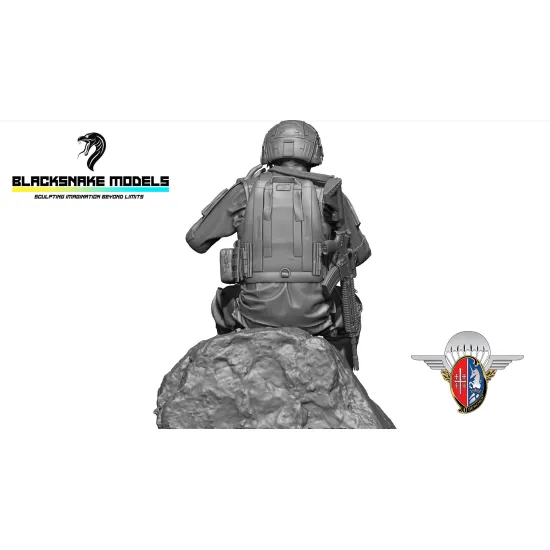 Black Snake Rhp-04 1/35 1st Rhp Soldier Franch Forces Resin Figure Kit