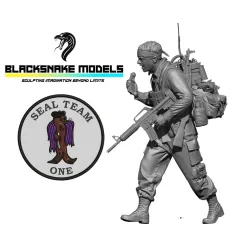 Black Snake Seals-v-03 1/35 Seal Team One Broken Signal Rto Operator Unexpected Guest Resin Kit