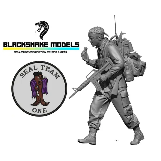 Black Snake Seals-v-03 1/35 Seal Team One Broken Signal Rto Operator Unexpected Guest Resin Kit