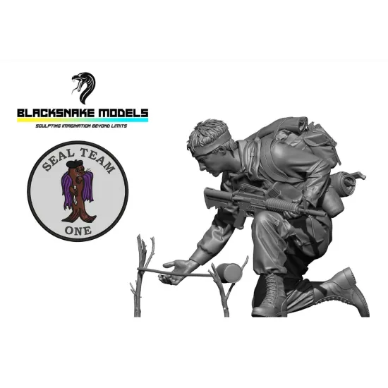 Black Snake Seals-v-07 1/35 Seal Team One Green Slug Unexpected Guest Resin Kit