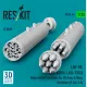 Reskit Rs35-0044 1/35 Lau-68 Lau-68d/A Lau-131/A Hydra Rocket Launchers For Us Army Navy Ukrainian Af A/C H 2pcs 3d Printed