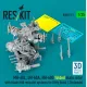 Reskit Rsu35-0061 1/35 Mh-60l Uh-60a Hh-60g Folded Main Rotor With Blade Fold Restraint Systems For Kitty Hawk Zimimodel 3d Printed