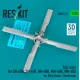 Reskit Rsu35-0064 1/35 Tail Rotor For Sh-60b Sh-60f Hh-60h Mh-60r Mh-60s For Kitty Hawk/Zimimodel 3d Printed