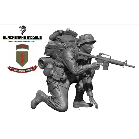 Black Snake Lrrp-05 1/35 Stitch Us Soldier 1st Infantry Division Big Red One Lrrp