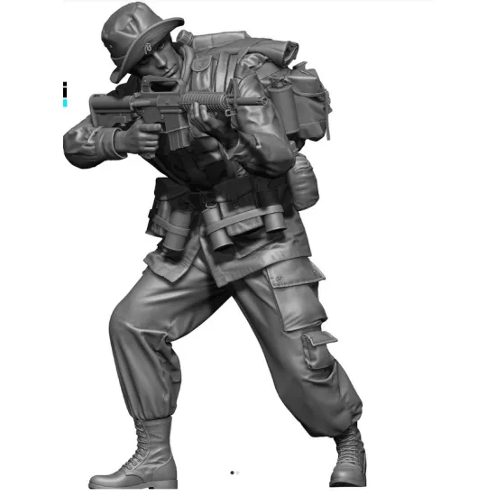 Black Snake Lrrp-06 1/35 Thumper Us Soldier 1st Infantry Division Big Red One Lrrp