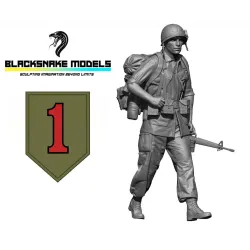 Black Snake Bro-02 1/35 Us Soldier Big Red One Vietnam War Resin Figure Kit