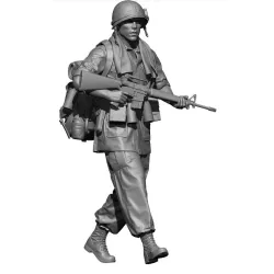 Black Snake Bro-04 1/35 Us Soldier Big Red One Vietnam War Resin Figure Kit