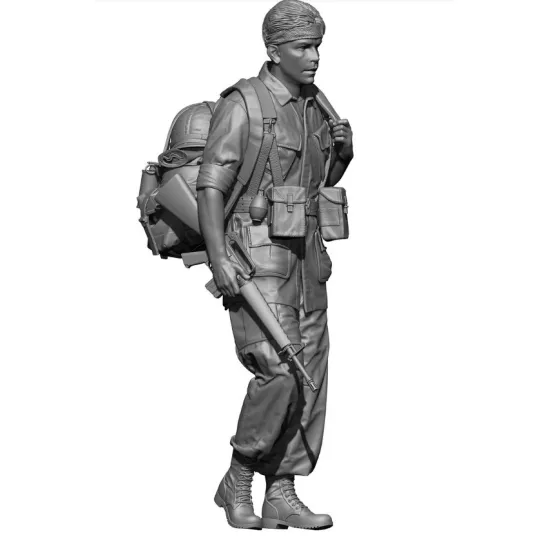 Black Snake Bro-05 1/35 Us Soldier Big Red One Vietnam War Resin Figure Kit