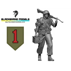 Black Snake Bro-06 1/35 Us Soldier Big Red One Vietnam War Resin Figure Kit