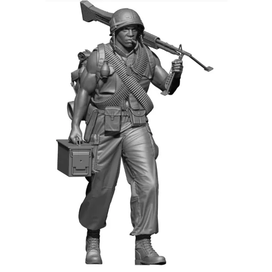 Black Snake Bro-06 1/35 Us Soldier Big Red One Vietnam War Resin Figure Kit