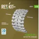 Reskit Rs-av35-0009 1/35 Merkava Mk 3 Track Set Type 1 Workable For Meng/Hobbyboss Kit 3d Printed