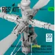 Reskit Rsu35-0069 1/35 Ah-64d Late Apache Unfolded Main Rotor Late Blades Mumt An/Apg-78 Longbow For Takom/Snowman Kit 3d Printed