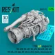 Reskit Rsu35-0070 1/35 T700 Left Engine Sh-60b Sh-60f Hh-60h Mh-60r Mh-60s Mh-60l Uh-60a Hh-60 For Kitty Hawk / Zimimodel Kit 3d Printed
