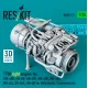 Reskit Rsu35-0071 1/35 T700 Right Engine Sh-60b Sh-60f Hh-60h Mh-60r Mh-60s Mh-60l Uh-60a Hh-60 For Kitty Hawk / Zimimodel Kit 3d Printed