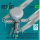 Reskit Rsu35-0079 1/35 Ah-64e Late Apache Folded Main Rotor Late Blades Fold Restraint Systems Mumt An/Apg-78 Longbow For Takom/Snowman Kit 3d Printed