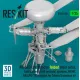 Reskit Rsu35-0089 1/35 Ah-64d Late Apache Folded Main Rotor Late Blades Fold Restraint Systems Mumt An/Apg-78 Longbow For Takom/Snowman Kit 3d Printed