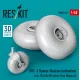 Reskit Rs48-0461 1/48 Dhc-2 Beaver Alaskan Bushwheel Tires 35/15/10 Set For Dora Wings Kit 3d Printed