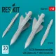 Reskit Rs48-0607 1/48 As 34 Kormoran Missiles With Adapters 2 Pcs For F-104g Tornado Ids 3d Printed