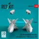 Reskit Rs48-0607 1/48 As 34 Kormoran Missiles With Adapters 2 Pcs For F-104g Tornado Ids 3d Printed