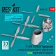 Reskit Rsu48-0475 1/48 P-47d 11/25/30 Thunderbolt Propeller 3 Pcs Engine P W R-2800-59 63 Closed Engine Hood For Tamiya Kit 3d Printed