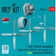 Reskit Rsu48-0491 1/48 P-47d 11/25/30 Thunderbolt Propeller 3 Pcs Engine P W R-2800-59 63 Closed Engine Hood For Miniart Kit 3d Printed