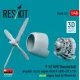 Reskit Rsu48-0492 1/48 P-47 M/N Thunderbolt Propeller 3 Pcs Engine P W R-2800-57c 73 Closed Engine Hood For Miniart Kit 3d Printed