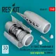 Reskit Rsu48-0571 1/48 A-10a/C Thunderbolt Ii Nacelles With Air Intakes Exhaust Nozzles Open Engine Bay For Gwh Kit 3d Printed