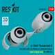 Reskit Rsu48-0571 1/48 A-10a/C Thunderbolt Ii Nacelles With Air Intakes Exhaust Nozzles Open Engine Bay For Gwh Kit 3d Printed