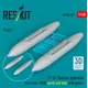 Reskit Rsu48-0597 1/48 F-14 Tomcat External Fuel Tanks 1000l Early And Late With Pylons 2 Pcs 3d Printed