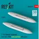 Reskit Rsu48-0597 1/48 F-14 Tomcat External Fuel Tanks 1000l Early And Late With Pylons 2 Pcs 3d Printed