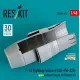 Reskit Rsu48-0612 1/48 F-16 Fighting Falcon F100-pw-220 Open Exhaust Nozzle For Kinetic Kit 3d Printed