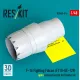 Reskit Rsu48-0616 1/48 F-16 Fighting Falcon F110-ge-129 Open Exhaust Nozzle For Kinetic Kit 3d Printed