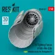 Reskit Rsu48-0617 1/48 F-16 Fighting Falcon F100-pw-220 Open Exhaust Nozzle For Hasegawa Kit 3d Printed
