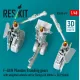 Reskit Rsu48-0619 1/48 F-4b/N Phantom Ii Landing Gears With Weighted Wheels Set For Tamiya Kit Metal 3d Printed
