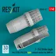 Reskit Rsu48-0627 1/48 F‑15E Strike Eagle late F100-PW-229 open exhaust nozzles for GWH kit 3D Printed