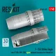 Reskit Rsu48-0629 1/48 F‑15E Strike Eagle late F100-PW-229 open exhaust nozzles for Revell kit 3D Printed