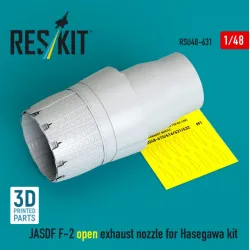 Reskit Rsu48-0631 1/48 Jasdf F-2 Open Exhaust Nozzle For Hasegawa Kit 3d Printed