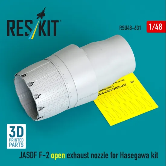 Reskit Rsu48-0631 1/48 Jasdf F-2 Open Exhaust Nozzle For Hasegawa Kit 3d Printed