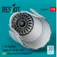 Reskit Rsu48-0632 1/48 F-16 Fighting Falcon F110-ge-129 Open Exhaust Nozzle For Hasegawa Kit 3d Printed