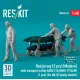 Reskit Rsf48-0062 1/48 Red Jersey 3 Pcs Modern With Transport Trolley Aero 21a Mhu-191a/M 1 Pcs For Mk 82 Family Bombs 3d Printed