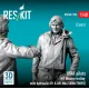 Reskit Rsf48-0185 1/48 Usaf Pilots 2 Pcs M1 Weaver Trolley With Hydraulic Lift An-m64 500lb Ww2 3d Printed