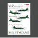 Reskit Rsb48-0005 1/48 Su-25 Frogfoot Clover Blue 01 04 10 22 33 Ukrainian Air Forces Main Decals With Stencils