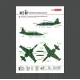Reskit Rsb48-0006 1/48 Su-25 Frogfoot Clover Blue 03 05 41 45 Ukrainian Air Forces Main Decals With Stencils