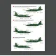 Reskit Rsb48-0006 1/48 Su-25 Frogfoot Clover Blue 03 05 41 45 Ukrainian Air Forces Main Decals With Stencils
