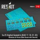 Reskit Rsb48-0008 1/48 Su-25 Frogfoot Geometric Blue 17 33 01 02 Ukrainian Air Forces Main Decals With Stencils